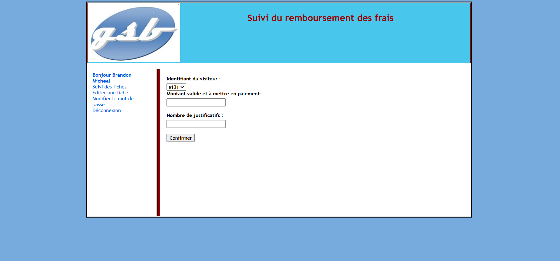 Exemple d'edition d'une fiche