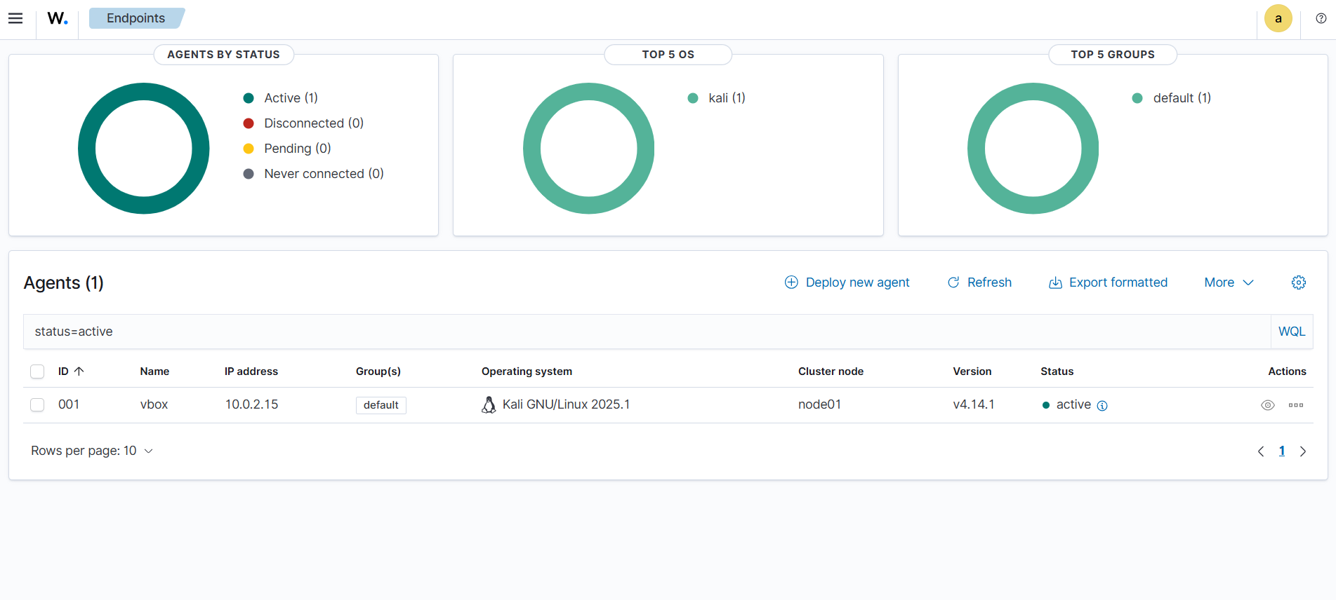 Ajout d'un agent sur Wazuh